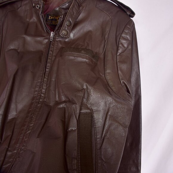 Porsha by Winer Vintage Leather Coat Size 40 - Picture 6 of 11